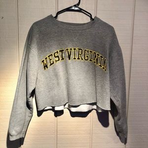 West Virginia Cropped Crewneck